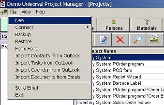project management database